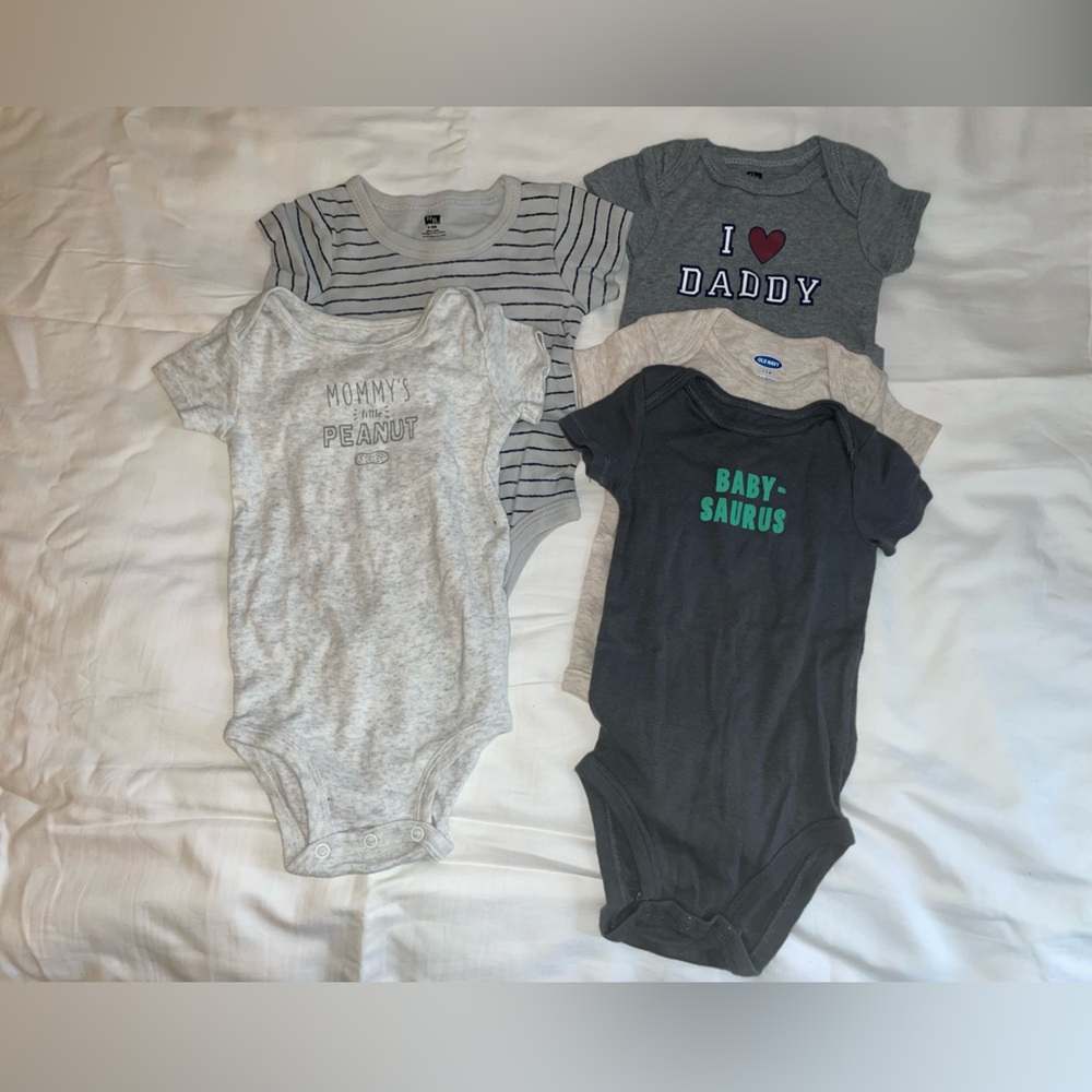 Baby Onesies Set with Fun Prints